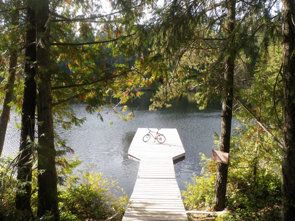 The Dock at Glinz Lake in Sooke, BC. The Dock at Glinz Lake in Sooke, BC.