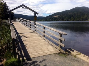 Ed Nixon Trail at Langford Lake near Victoria, BC. Ed Nixon Trail at Langford Lake near Victoria, BC.