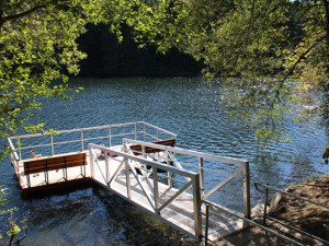 Fishing Pier at Durrance Lake on the Saanich Peninsula near Victoria, BC. Fishing Pier at Durrance Lake on the Saanich Peninsula near Victoria, BC.